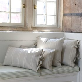 French Bedroom_Odette Oatmeal Boudoir Cushion Cover, Pair_£60