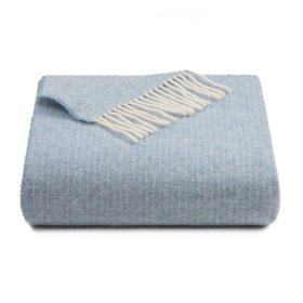 French Bedroom_Cashmere Throw in Sky Blue_£165