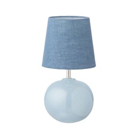 French Bedroom_Petite Boule Lamp in Sky Blue_£110