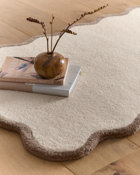 French Bedroom_Elsie Scallop Runner in Cream & Brown_£135