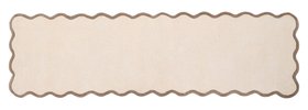 French Bedroom_Elsie Scallop Runner in Cream & Brown_£135