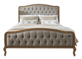 French Romance_French Romance Grey Linen Upholstered Bed_£1395
