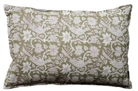 French Bedroom_Sonsie Linen Cushion in Forest_£45