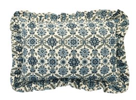 French Bedroom_Indigo Meadow Boudoir Cushion_£38