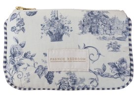 French Bedroom_French Toile Makeup Clutch_£24