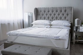 French Bedroom_One Night in Paris Silk Mattress Topper_£195
