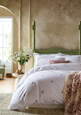 French Bedroom_Victoria Springs Embroidery Bed Linen Set_£105