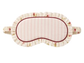 Their Nibs x French Bedroom Ivory Nostalgic Rose Cotton Frill Eye Mask