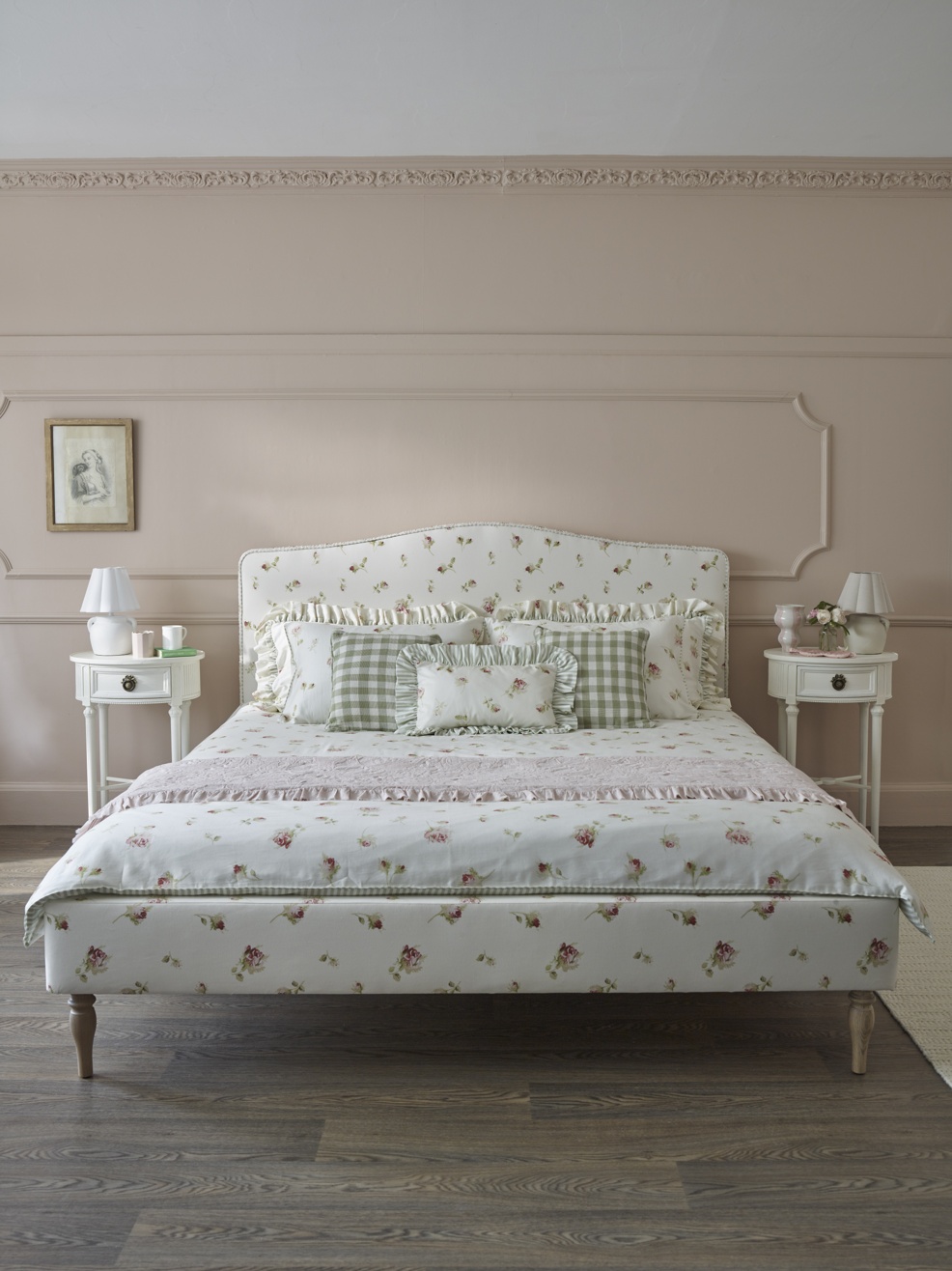French Bedroom_Nostalgic Rose Ruffle Bed_£1395