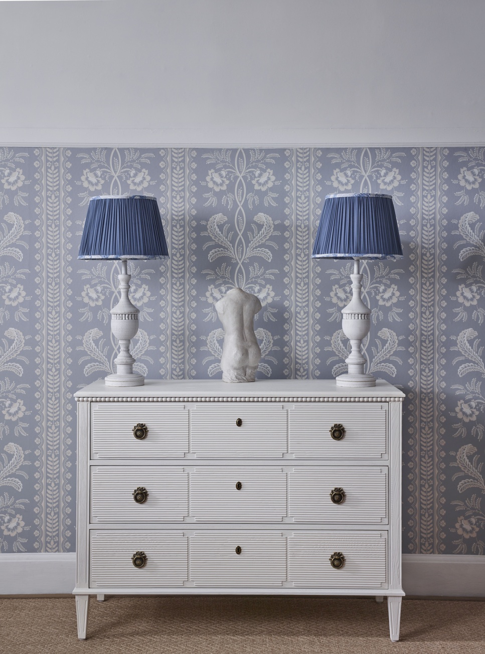 French Bedroom_Gustavian White Chest of Drawers_£1095