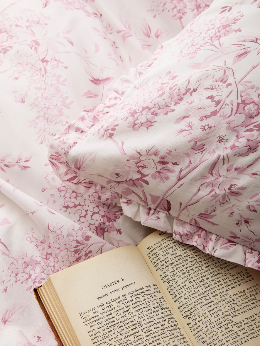 French Bedroom_Chelsea Dusky Rose Bed Linen Set, by Rachel Ashwell_£65