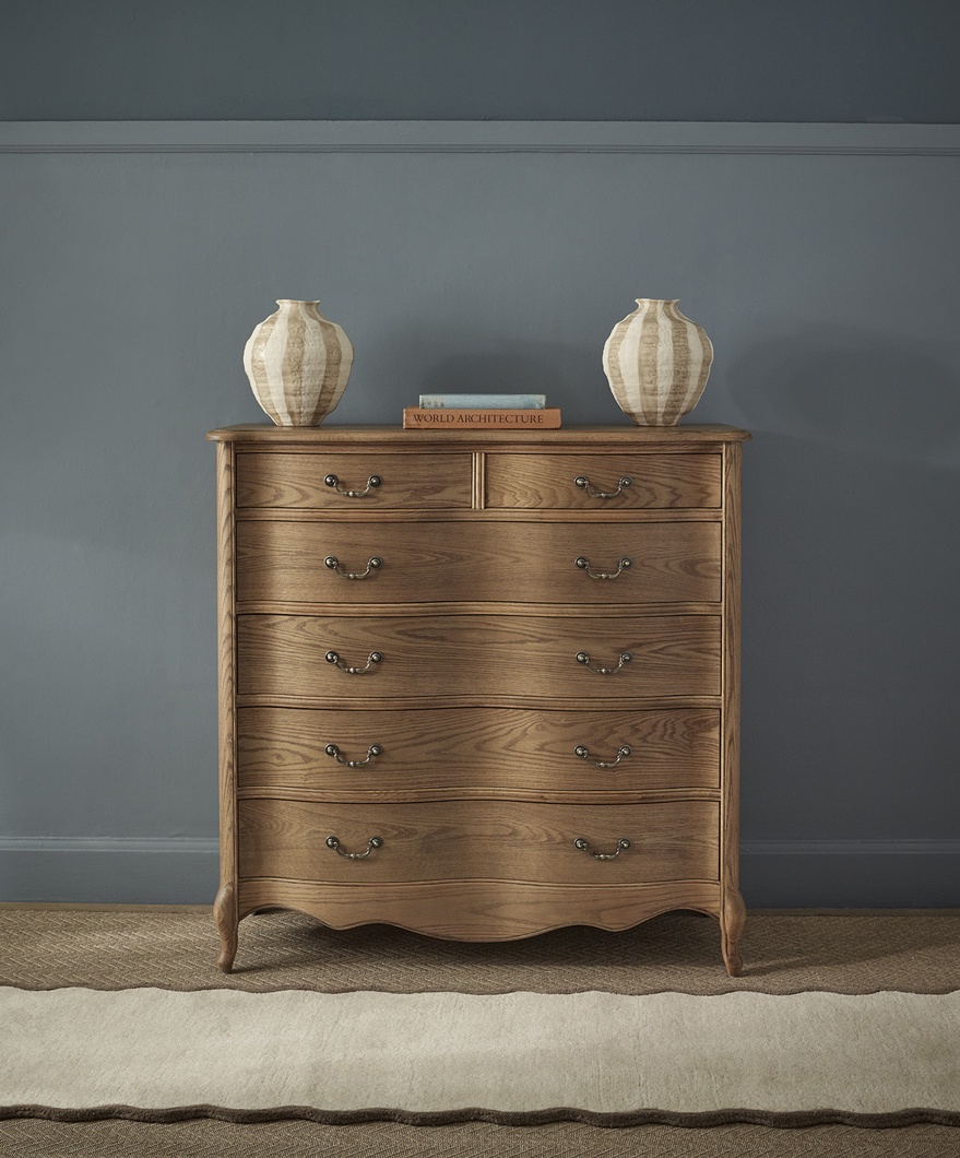 French Bedroom_Love Story Curved 6-Drawer Chest_£1395