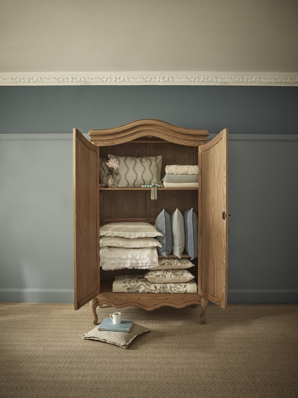 French Bedroom_Love Story 2-Door Large Armoire_£2295