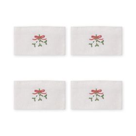 Mistletoe Napkin Rings (Set of 4)
