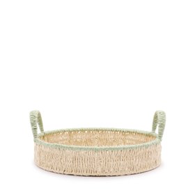 Round Green Edge Tray