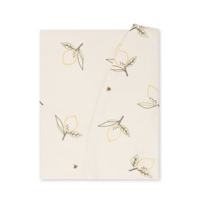 Lemons Embroidered Round Tablecloth