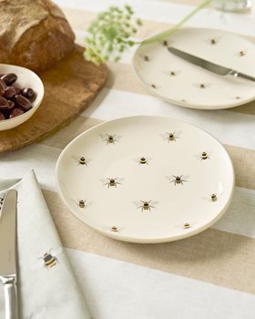 Bees Stoneware Side Plate