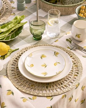 Lemons Stoneware Side Plate