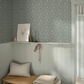 Sheep Wallpaper - Witham Blue