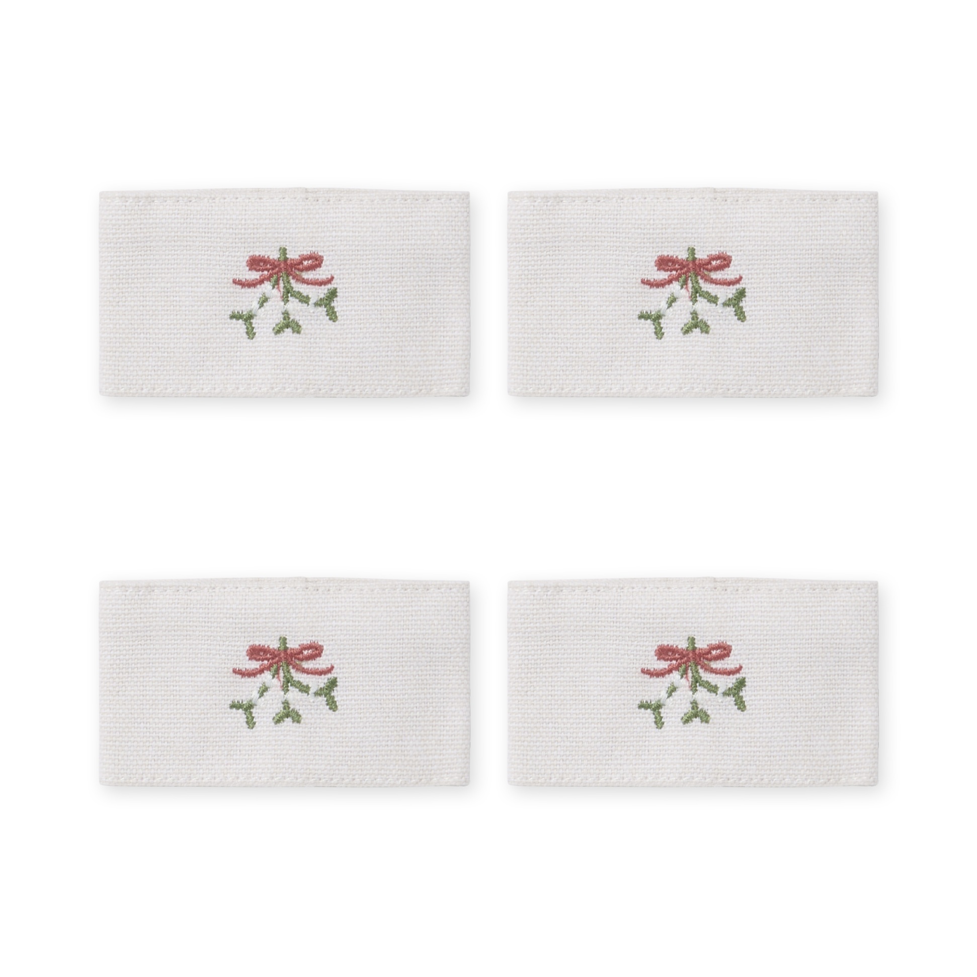 Mistletoe Napkin Rings (Set of 4)