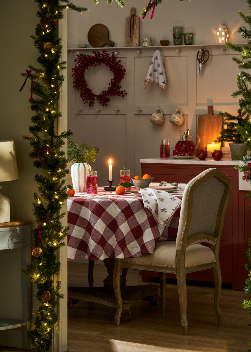 Sophie Allport Rustic Red Gingham Collection Christmas Dining