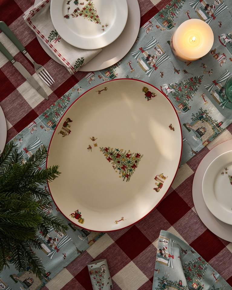 Cosy Christmas Stoneware Platter