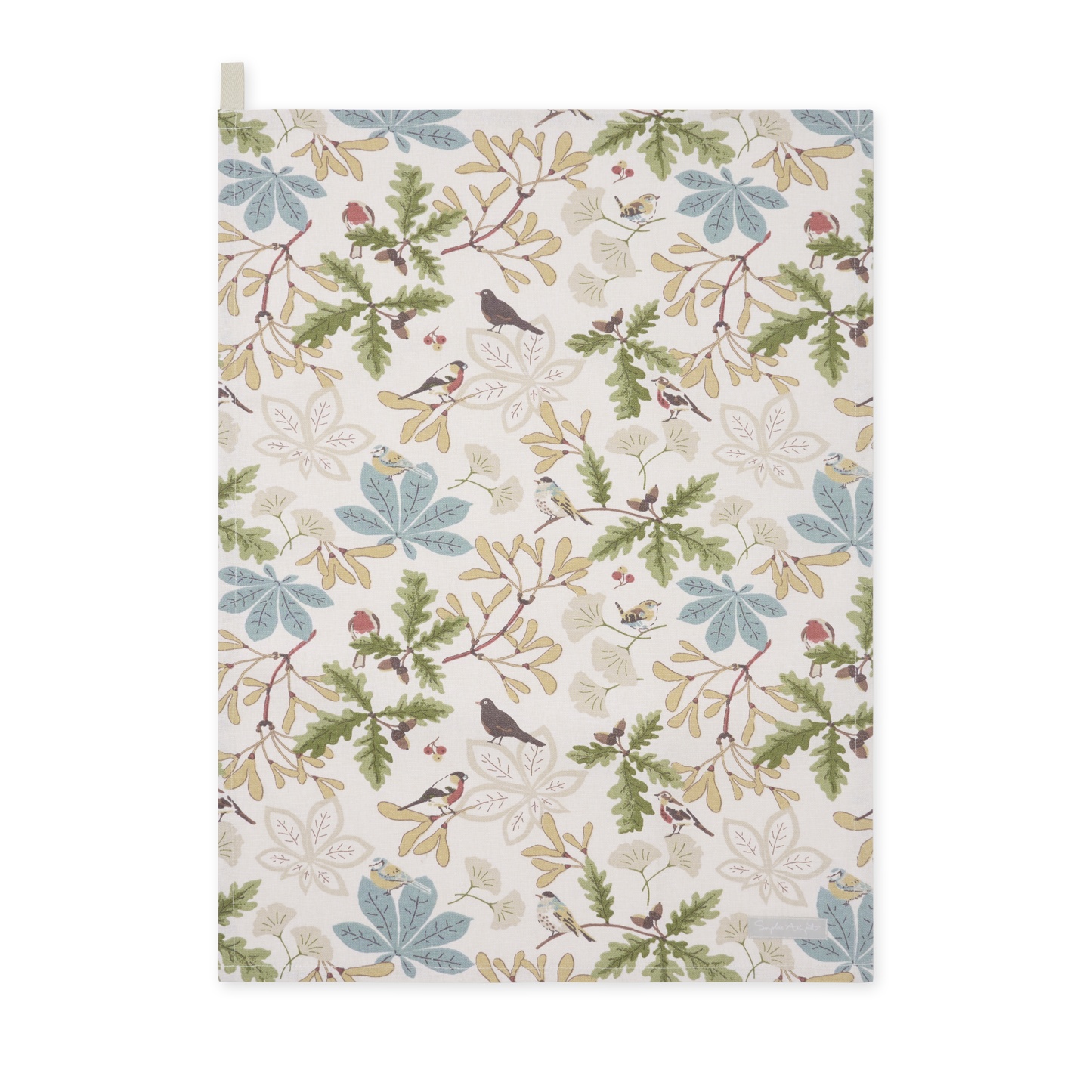 Orchard Birds Tea Towel