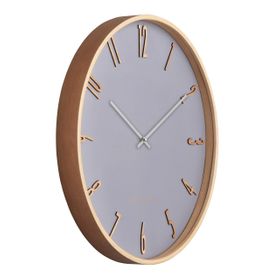 One Six Eight London Ellis Wall Clock Cool Grey, 41cm, silent sweep quartz movement