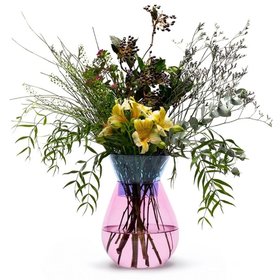 Peleg Design Twotone Glass Vase (Pink/Blue)