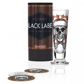Ritzenhoff Black Label Schnapps Glass – "SKULL"