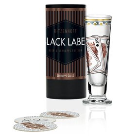 Ritzenhoff Black Label Schnapps Glass – "CARDS"