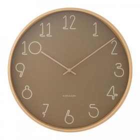 Karlsson Sencillo 40 cm Wall Clock – Moss Green Dial, BirchCase
