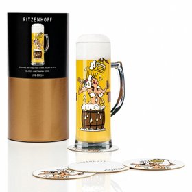 Ritzenhoff Beer Mug (Seidel) – "Beer Shower" by Oliver Hartmann