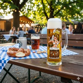 Ritzenhoff Beer Mug (Seidel) – "Beer Shower" by Oliver Hartmann