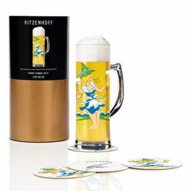 Ritzenhoff Beer Mug (Seidel) – "Beer Shower" by Oliver Hartmann