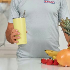 Annabel Trends Stainless Steel Smoothie Cup – Lemon (500ml)