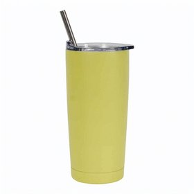 Annabel Trends Stainless Steel Smoothie Cup – Lemon (500ml)