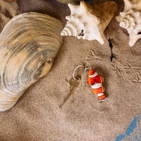 An Ocean Icon – The Hand-Carved Clownfish Keyring by Wildlife Garden