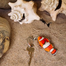 An Ocean Icon – The Hand-Carved Clownfish Keyring by Wildlife Garden