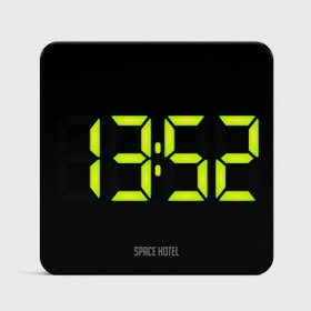 Newgate LED Alarm Clock Space Hotel Orbatron in Black with green LED numerals