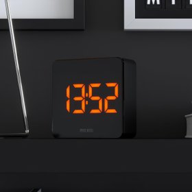 Newgate Space Hotel Orbatron alarm clock in Black & Orange