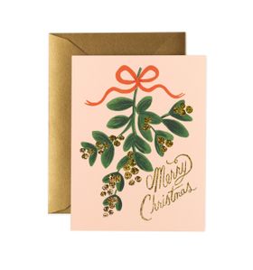 MISTLETOE CHRISTMAS CARDS SET