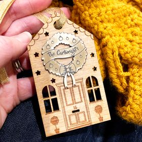Personalised House Christmas Tree Bauble