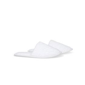 Verona Organic Cotton Towelling Slipper White
