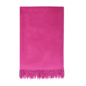 Monaco  Luxurious Lambswool Angora Supersoft  Blanket Fuchsia Pink