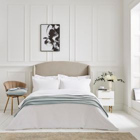 Lisbon Cotton Herringbone Blankets and Throws - Pale Blue