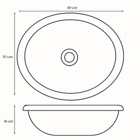El Jadidia Moroccan Oval shaped sink