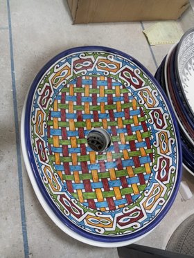Nador Moroccan Oval shaped sink
