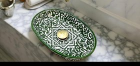 Temara Moroccan Oval shaped sink