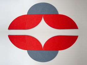 Halbkreis  & Viertel - 3 mm Designfilz, 20 bis 120 cm Durchmesser